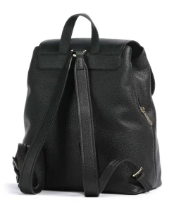 Quinn Medium Rucksack genarbtes Rindsleder schwarz
