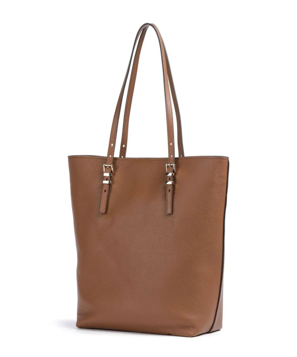 Quinn Shopper genarbtes Rindsleder braun