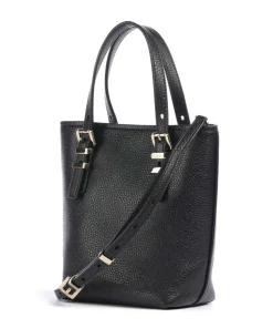 Quinn Umhängetasche genarbtes Rindsleder schwarz