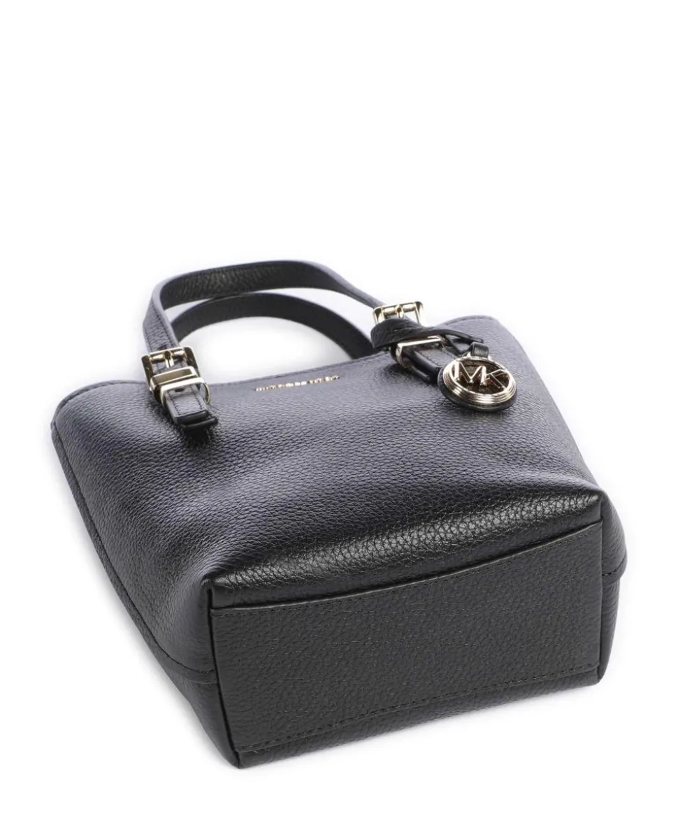 Quinn Umhängetasche genarbtes Rindsleder schwarz