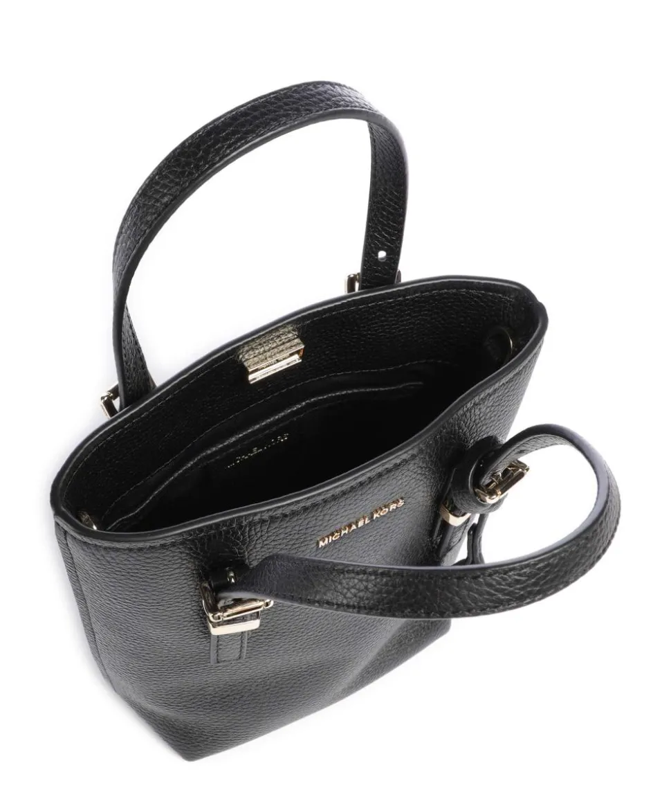 Quinn Umhängetasche genarbtes Rindsleder schwarz