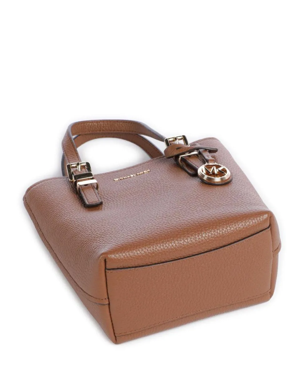 Quinn Umhängetasche genarbtes Rindsleder braun