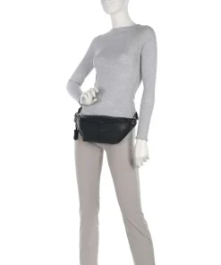 Radiant Raeven Gürteltasche genarbtes Rindsleder schwarz