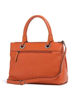 Radiant Raeven Handtasche genarbtes Rindsleder orange