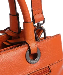 Radiant Raeven Handtasche genarbtes Rindsleder orange