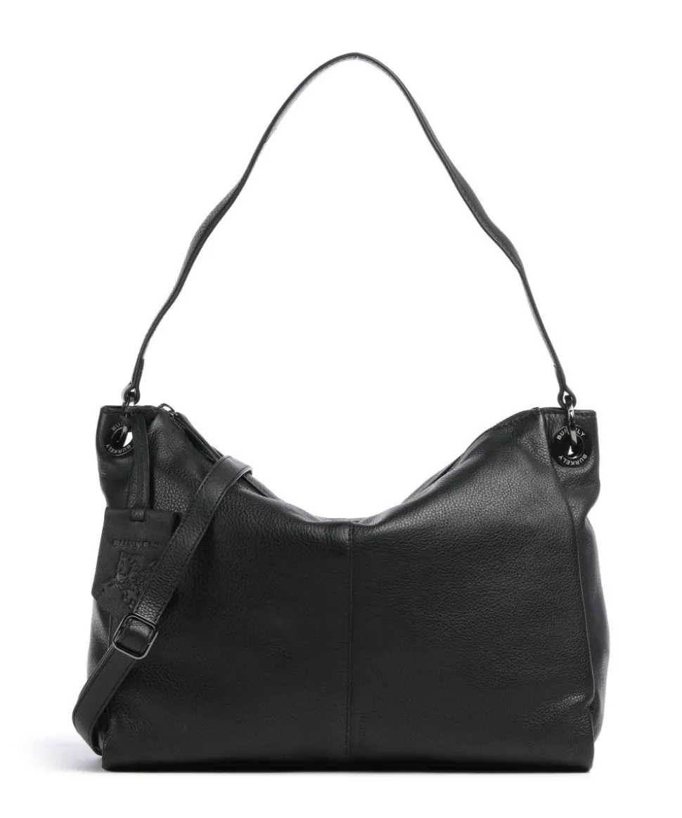 Radiant Raeven Schultertasche genarbtes Rindsleder schwarz