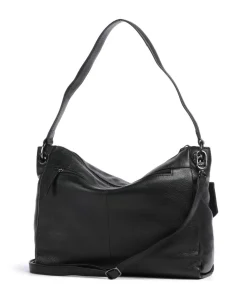 Radiant Raeven Schultertasche genarbtes Rindsleder schwarz