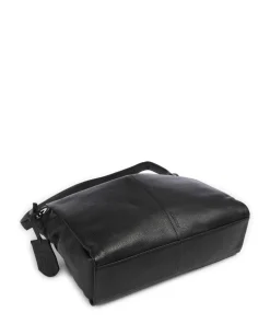 Radiant Raeven Schultertasche genarbtes Rindsleder schwarz