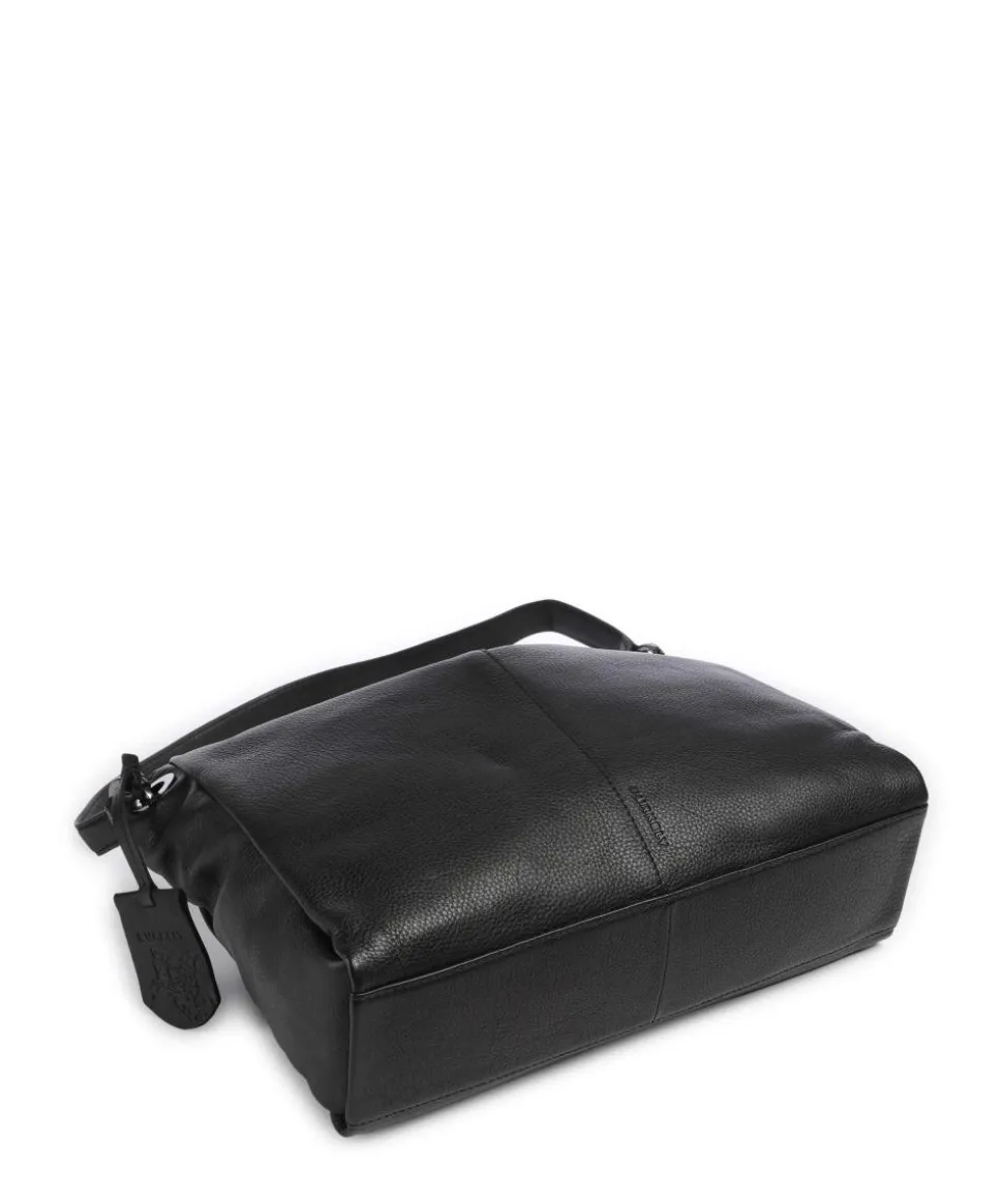 Radiant Raeven Schultertasche genarbtes Rindsleder schwarz