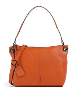 Radiant Raeven Schultertasche genarbtes Rindsleder orange