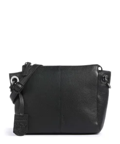 Radiant Raeven Umhängetasche genarbtes Rindsleder schwarz