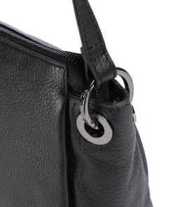 Radiant Raeven Umhängetasche genarbtes Rindsleder schwarz