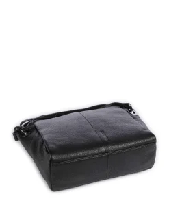 Radiant Raeven Umhängetasche genarbtes Rindsleder schwarz