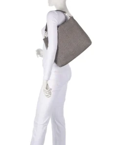 Raffia Kaia Beuteltasche Bast taupe