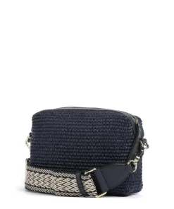 Raffia Kaia Umhängetasche Bast navy