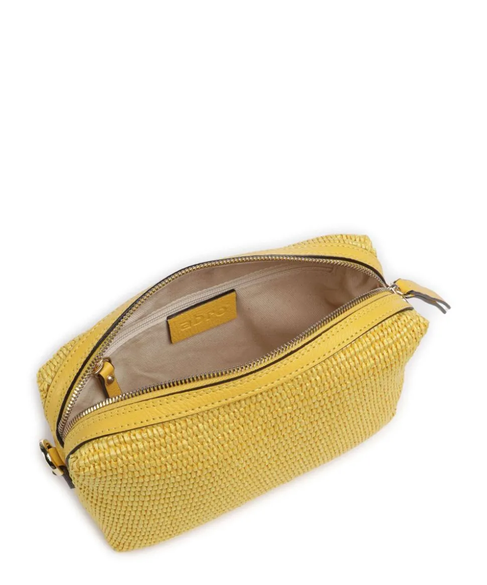 Raffia Kaia Umhängetasche Bast gelb