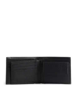 Raphael Geldbörse genarbtes Leder schwarz