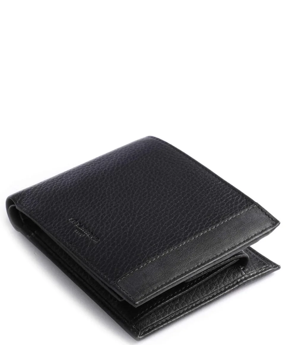 Raphael Geldbörse genarbtes Leder schwarz