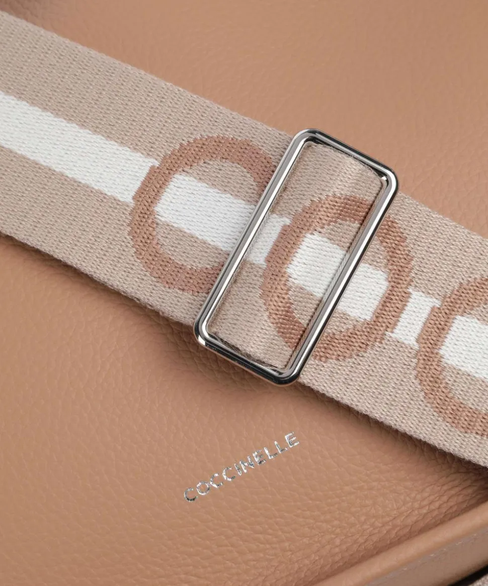 Raquel Bucket bag genarbtes Rindsleder hellbraun