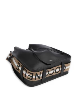 Raquel Bucket bag genarbtes Rindsleder schwarz