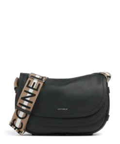 Raquel Schultertasche genarbtes Leder schwarz