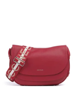 Raquel Schultertasche genarbtes Leder rot