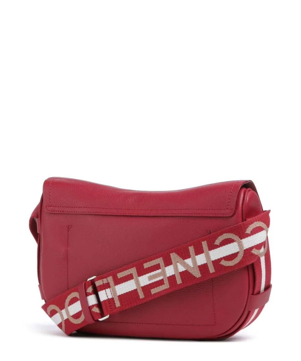 Raquel Schultertasche genarbtes Leder rot