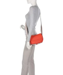 Raquel Umhängetasche genarbtes Leder orange