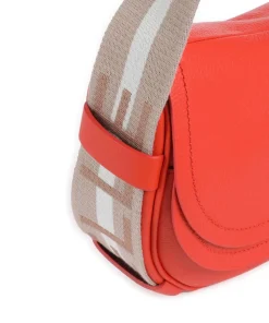 Raquel Umhängetasche genarbtes Leder orange