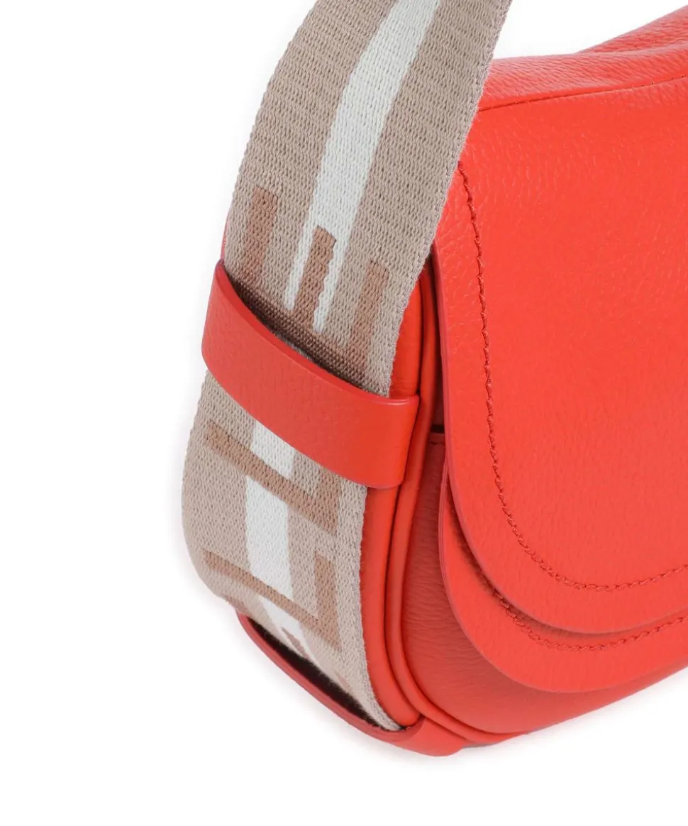 Raquel Umhängetasche genarbtes Leder orange