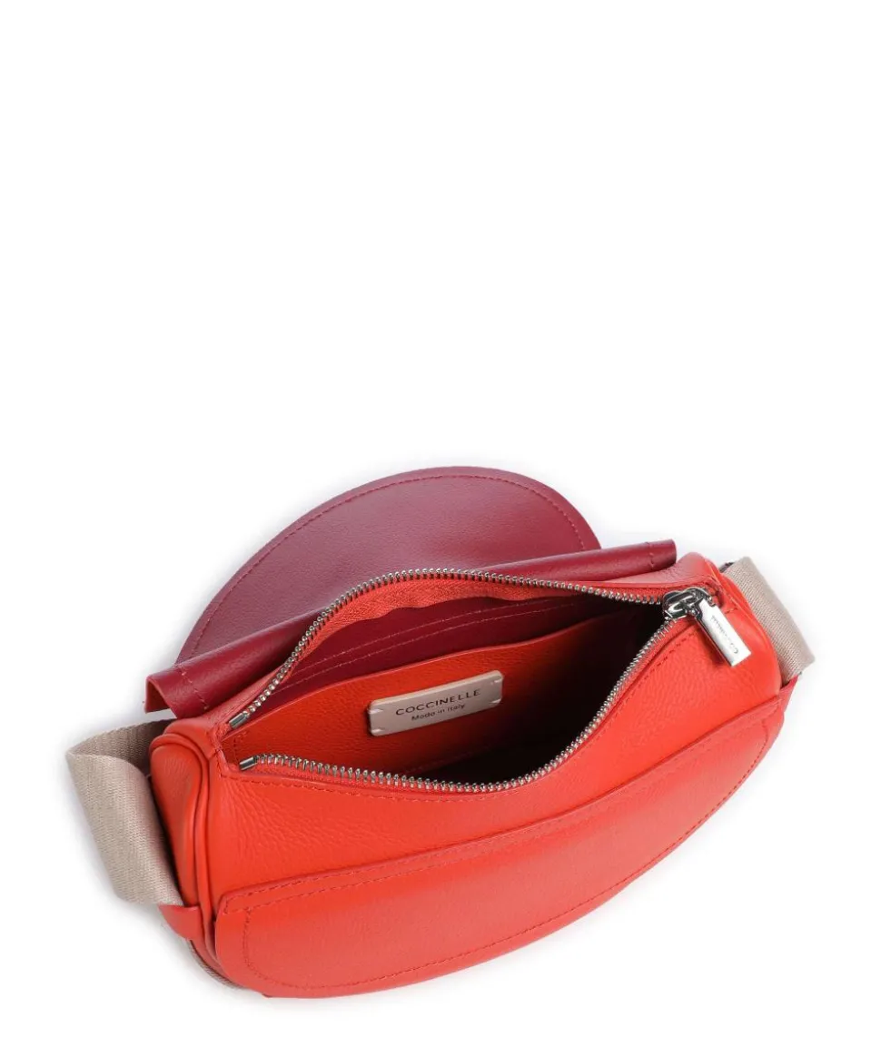 Raquel Umhängetasche genarbtes Leder orange