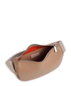 Raquel Umhängetasche genarbtes Leder hellbraun