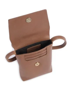 Ravea Handytasche fein genarbtes Rindsleder braun