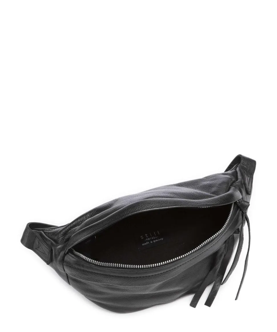 Raven Novus Gürteltasche Büffelleder schwarz