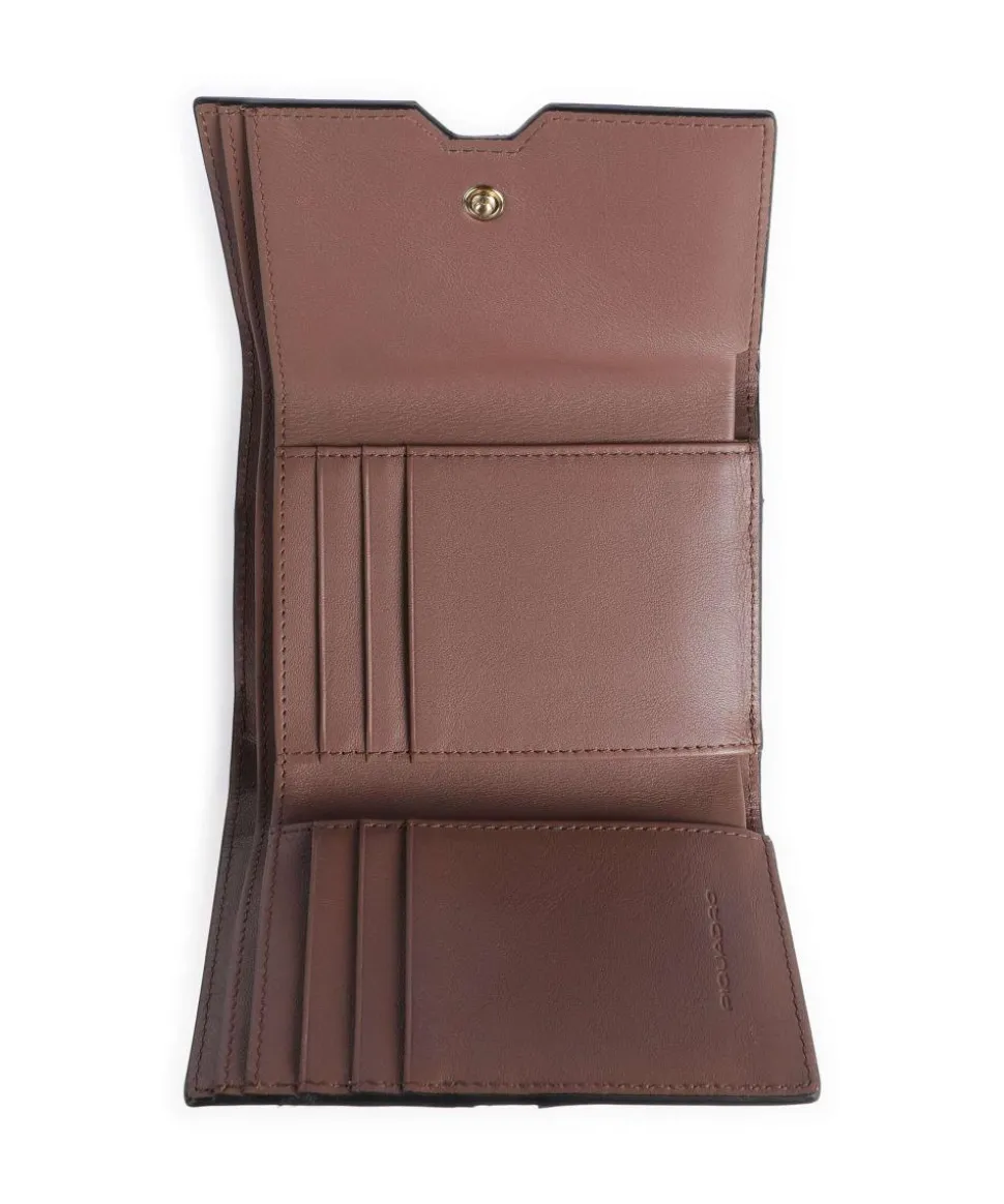 Ray RFID Geldbörse fein genarbtes Rindsleder braun