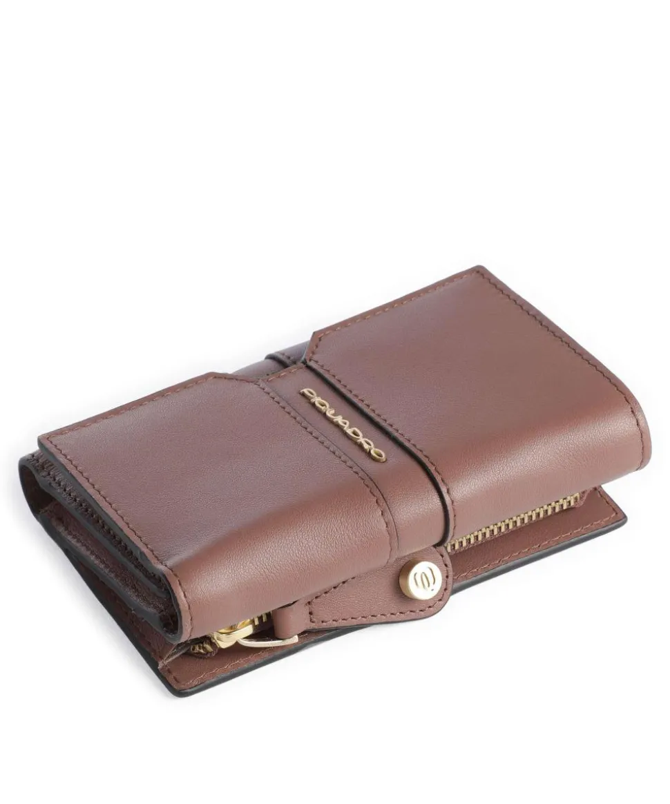 Ray RFID Geldbörse fein genarbtes Rindsleder braun