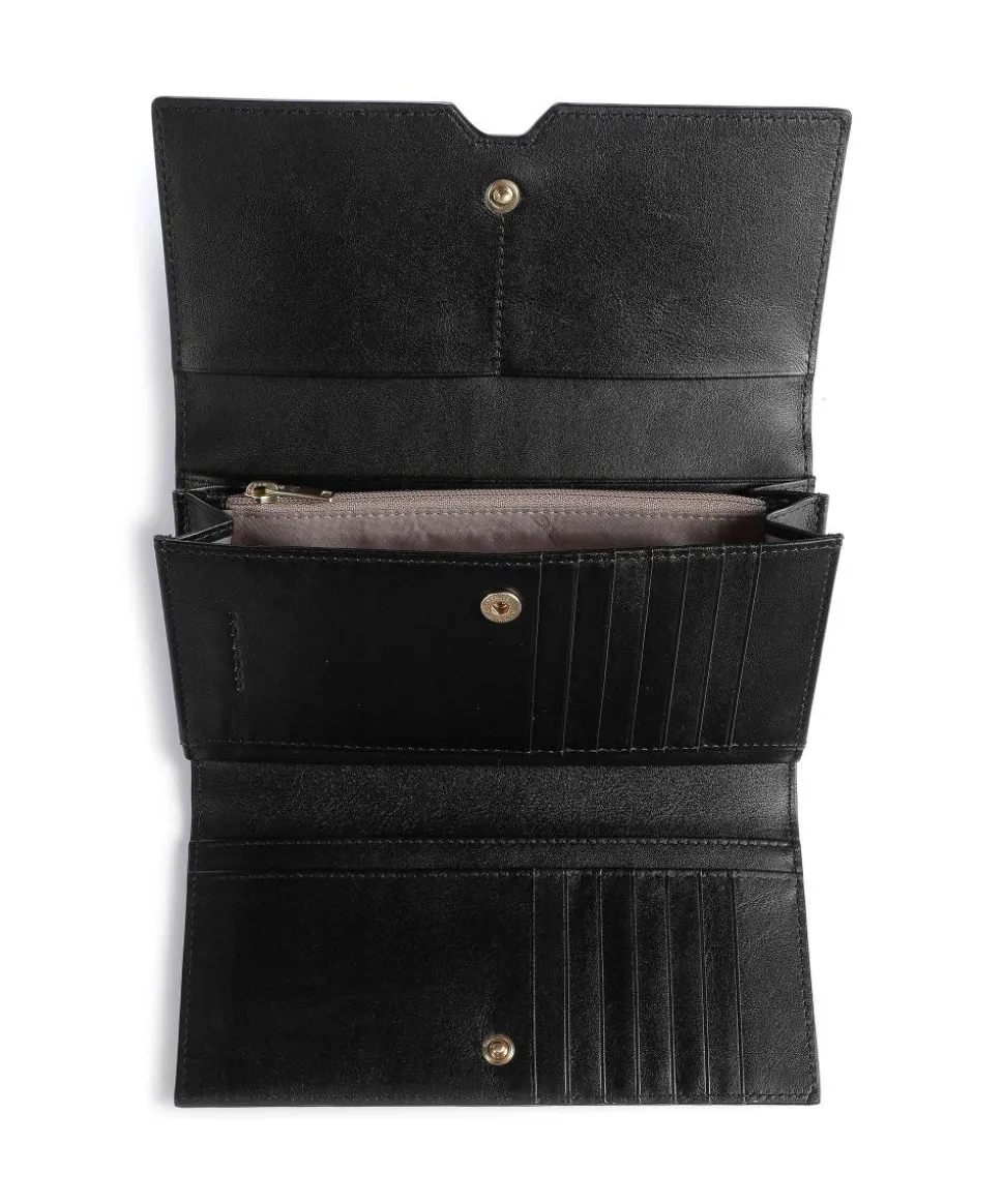 Ray RFID Geldbörse fein genarbtes Rindsleder schwarz