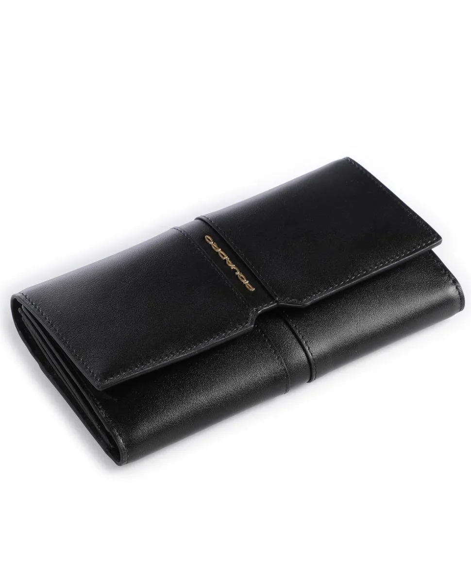 Ray RFID Geldbörse fein genarbtes Rindsleder schwarz