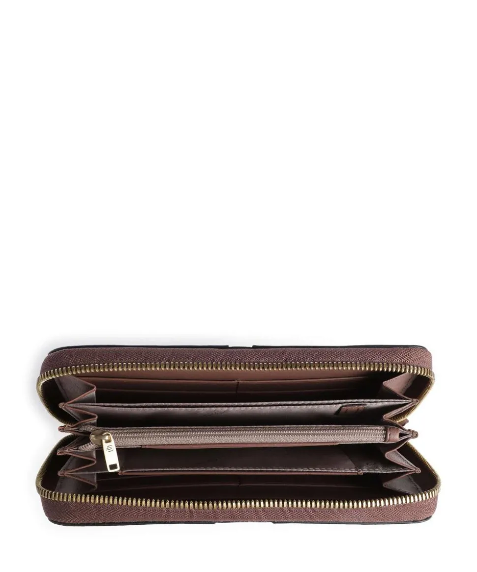 Ray RFID Geldbörse fein genarbtes Rindsleder braun