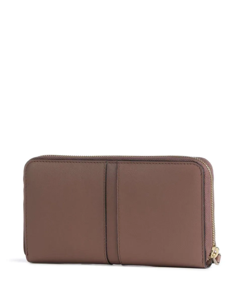 Ray RFID Geldbörse fein genarbtes Rindsleder braun