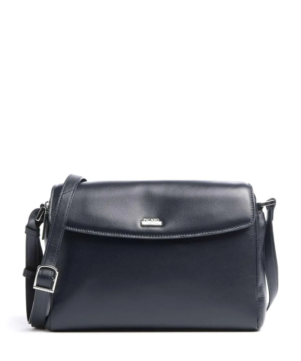 Really Umhängetasche Leder dunkelblau