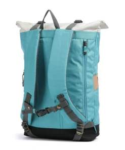 Reborn Christopher Rolltop Rucksack 15″ recyceltes Polyester türkis