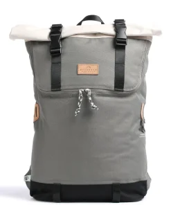 Reborn Christopher Rolltop Rucksack 15″ recyceltes Polyester grau/schwarz