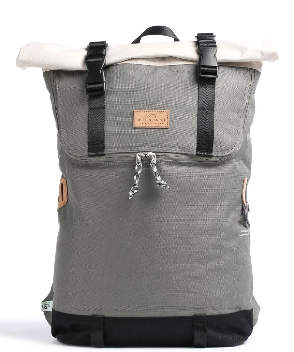 Reborn Christopher Rolltop Rucksack 15″ recyceltes Polyester grau/schwarz