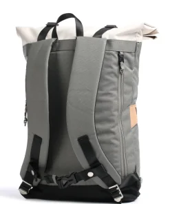 Reborn Christopher Rolltop Rucksack 15″ recyceltes Polyester grau/schwarz