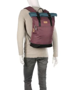 Reborn Christopher Rolltop Rucksack 15″ recyceltes Polyester grau/schwarz