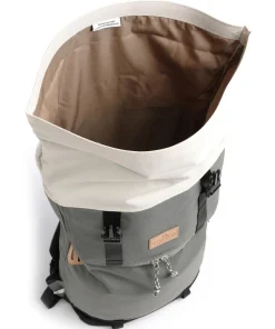 Reborn Christopher Rolltop Rucksack 15″ recyceltes Polyester grau/schwarz