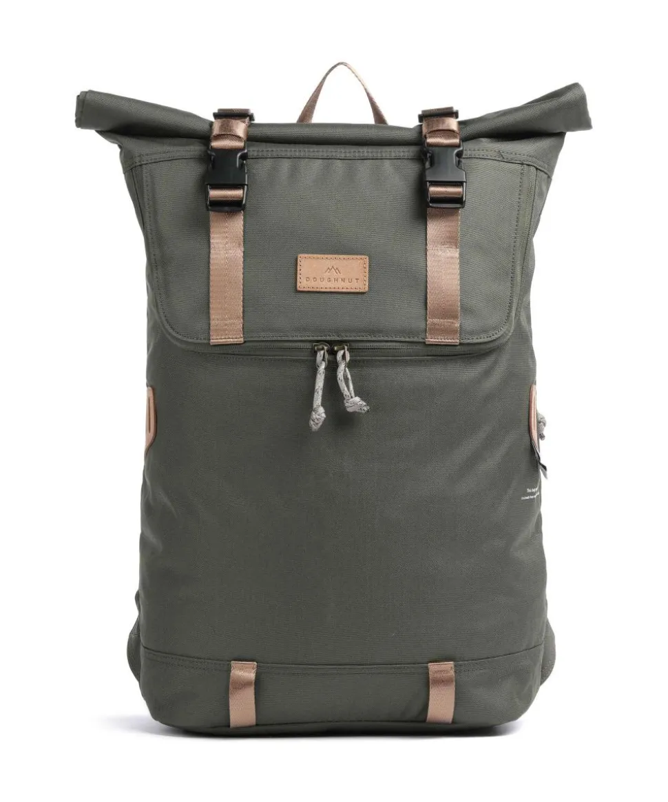 Reborn Christopher Rolltop Rucksack 15″ recyceltes Polyester dunkelgrün