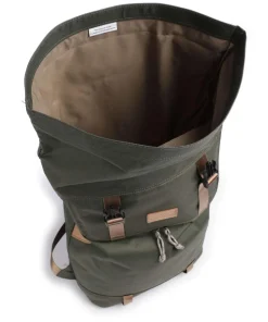 Reborn Christopher Rolltop Rucksack 15″ recyceltes Polyester dunkelgrün