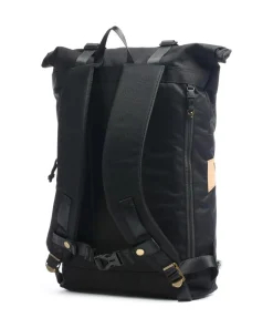 Reborn Christopher Rolltop Rucksack 15″ recyceltes Polyester schwarz